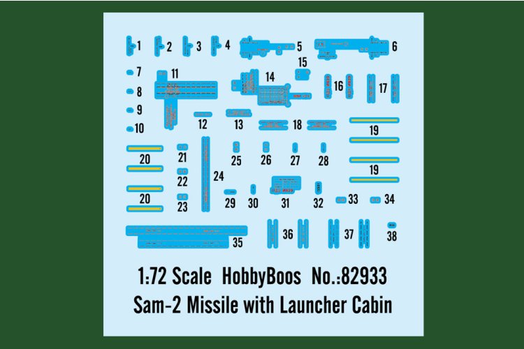 1:72 HobbyBoss 82933 Sam-2 Missile with Launcher Cabin - Hbs82933 3 1 - HBS82933