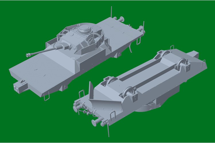 1:72 HobbyBoss 82955 Duitse Panzerj&auml;gerwagen - Vol. 2 - Militair Spoorwagon - Hbs82955 7 - HBS82955