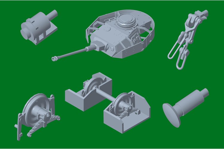 1:72 HobbyBoss 82955 Duitse Panzerj&auml;gerwagen - Vol. 2 - Militair Spoorwagon - Hbs82955 9 - HBS82955