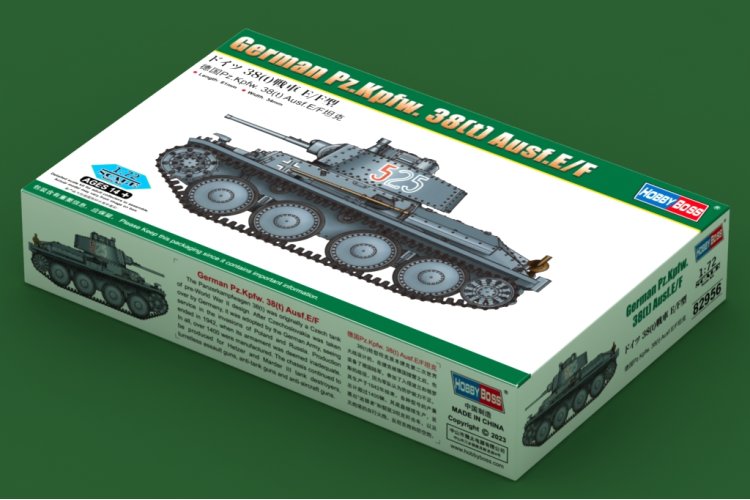 1:72 HobbyBoss 82956 German Pz.Kpfw. 38(t) Ausf. E/F Tank - Hbs82956 2 - HBS82956