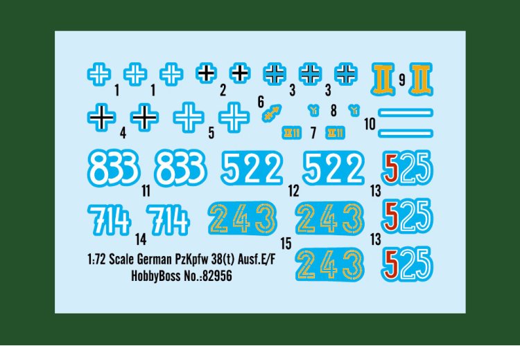 1:72 HobbyBoss 82956 German Pz.Kpfw. 38(t) Ausf. E/F Tank - Hbs82956 3 - HBS82956