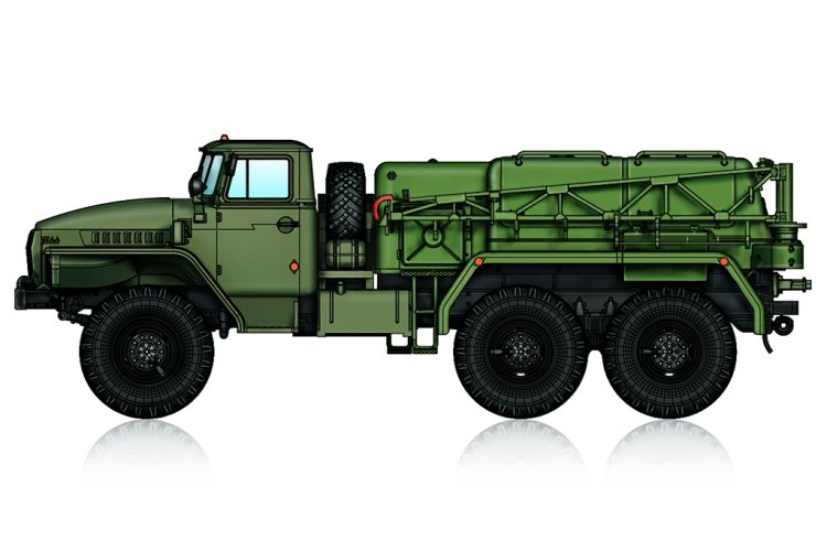 1:72 HobbyBoss 82962 URAL-4320 APA-5D Airport Starter Vehicle - Sovjet Militaire Truck - Hbs82962 1 - HBS82962