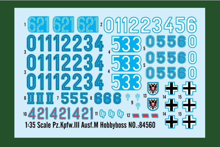 1:35 HobbyBoss 84560 Pz.Kpfw. III Ausf. M WWII &ndash; German Tank - Hbs84560 3 - HBS84560