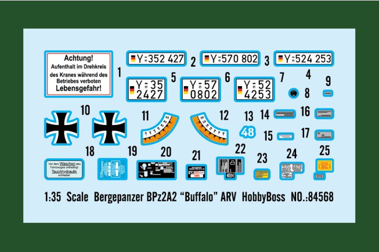 1:35 HobbyBoss 84568 Leopard 1 - Bergepanzer BPz2A2 ARV - Military Vehicle - Hbs84568 3 - HBS84568