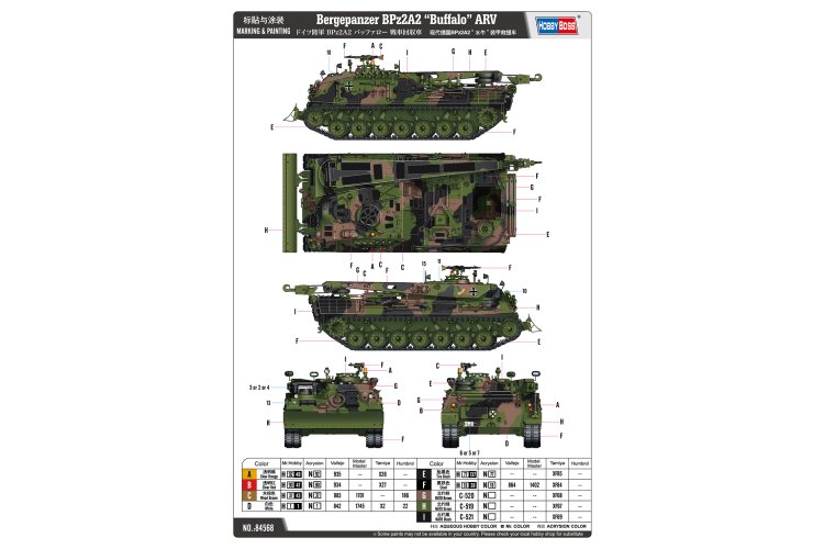 1:35 HobbyBoss 84568 Leopard 1 - Bergepanzer BPz2A2 ARV - Military Vehicle - Hbs84568 4 - HBS84568