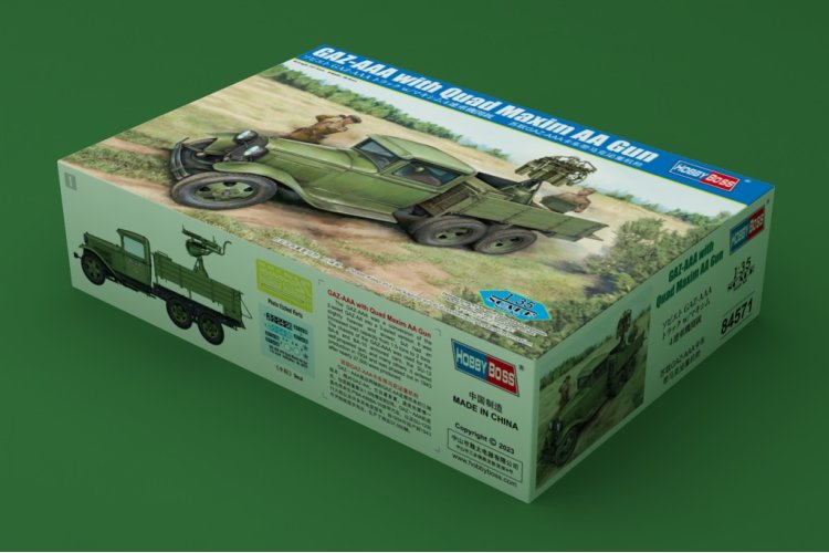 1:35 HobbyBoss 84571 GAZ-AAA with Quad Maxim AA Gun - Hbs84571 2 - HBS84571