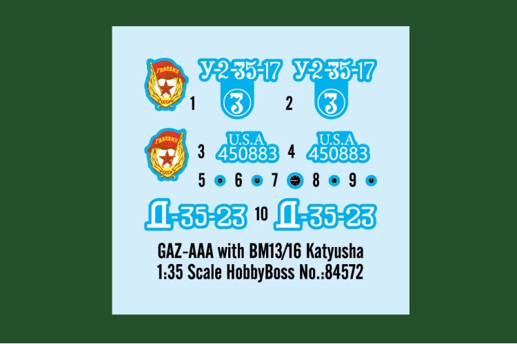 1:35 HobbyBoss 84572 GMC CCKW-352 with BM13/16 Katyusha - Militaire Truck - Hbs84572 3 - HBS84572