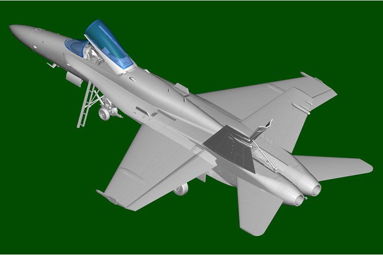 1:48 HobbyBoss 85810 McDonnell Douglas F/A-18C Hornet VFC-12 Fighting Omars - Amerikaans Jachtvliegtuig - Hbs85810 11 - HBS85810