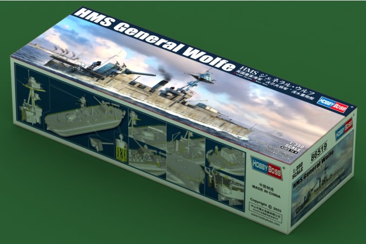 1:350 HobbyBoss 86519 HMS General Wolfe WWII &ndash; Lord Clive-klasse &ndash; Brits Monitor - Hbs86519 2 - HBS86519
