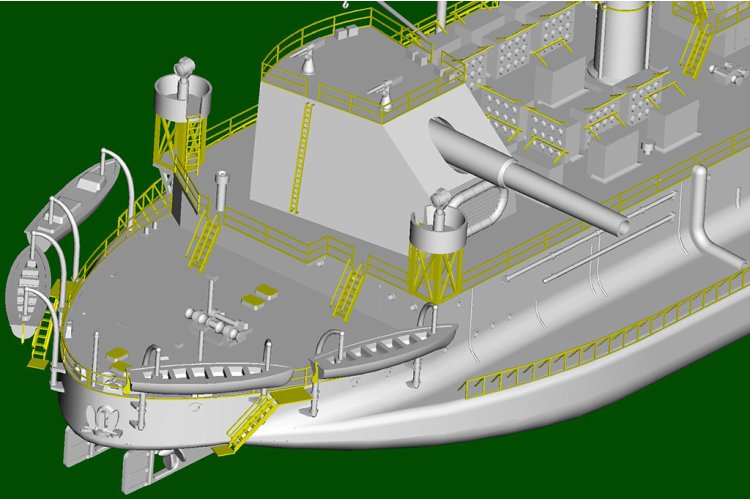 1:350 HobbyBoss 86519 HMS General Wolfe WWII &ndash; Lord Clive-klasse &ndash; Brits Monitor - Hbs86519 8 - HBS86519