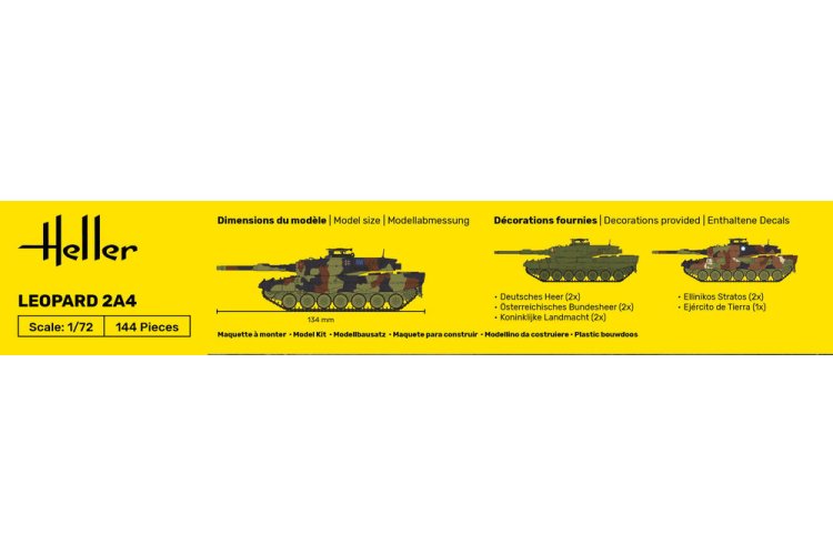 1:72 Heller 30800 Leopard 2A4 - German Main Battle Tank - Hel30800 5 - HEL30800