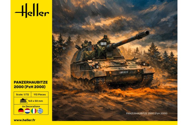 1:72 Heller 30803 Panzerhaubitze 2000 (PzH 2000) - German Self-Propelled Howitzer - Hel30803 3 - HEL30803