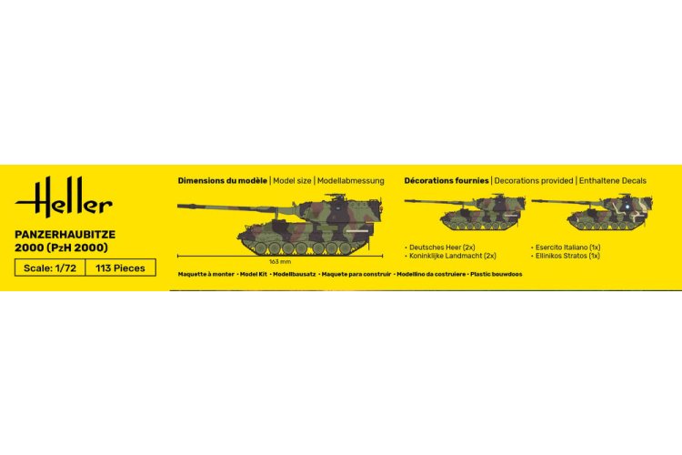 1:72 Heller 30803 Panzerhaubitze 2000 (PzH 2000) - German Self-Propelled Howitzer - Hel30803 5 - HEL30803