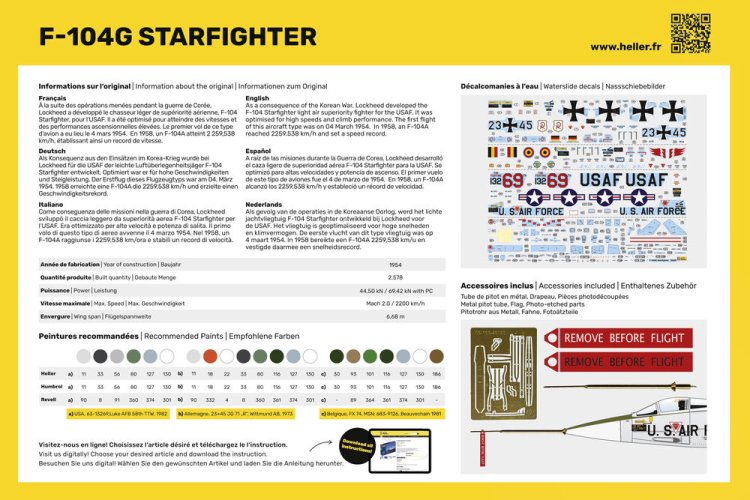 1:48 Heller 35520 F-104G Starfighter - Starter Kit - Hel35520 2 - HEL35520