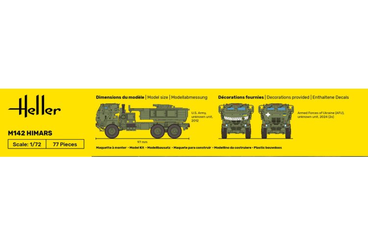1:72 Heller 35806 M142 HIMARS - American Multiple Rocket Launcher - Starter Kit - Hel35806 5 - HEL35806