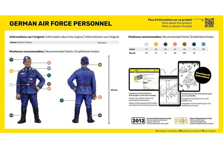 1:72 Heller 49655 Deutsche Luftwaffe Personal - Hel49655 2 - HEL49655