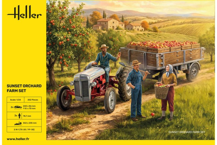 1:24 Heller 50334 Sunset Orchard Farm Set - 3 Figuren - Hel50334 3 - HEL50334