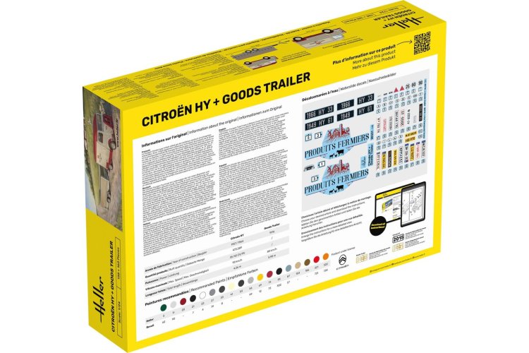 1:24 Heller 52331 Citro&euml;n HY Van with Goods Trailer - Starter Kit - Hel52331 2 - HEL52331