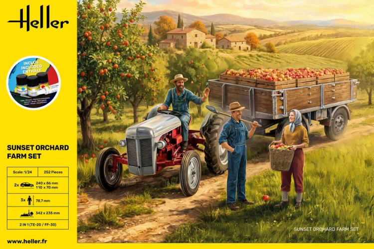 1:24 Heller 52334 Sunset Orchard Farm Set - 3 Figuren - Starter Kit - Hel52334 3 - HEL52334