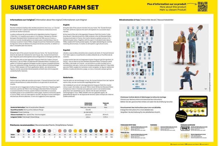 1:24 Heller 52334 Sunset Orchard Farm Set - 3 Figuren - Starter Kit - Hel52334 4 - HEL52334