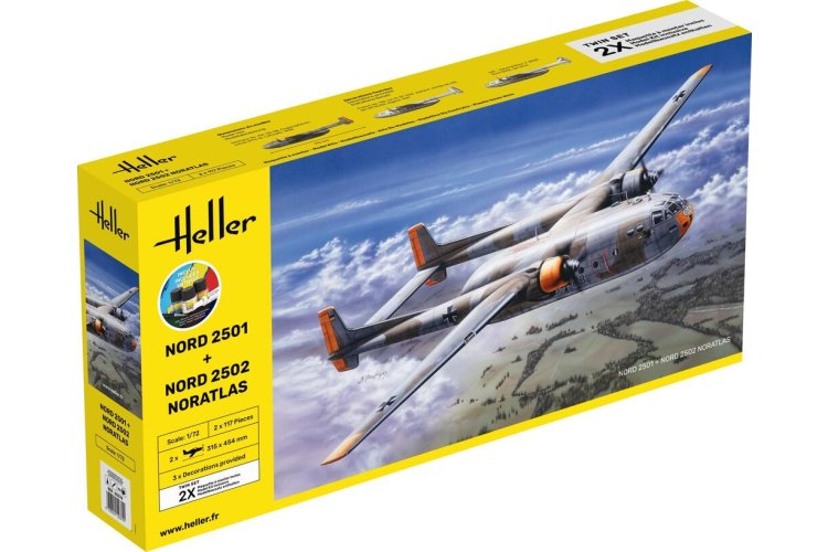 1:72 Heller 55374 Nord 2501 & Nord 2502 - NORATLAS - Twinset