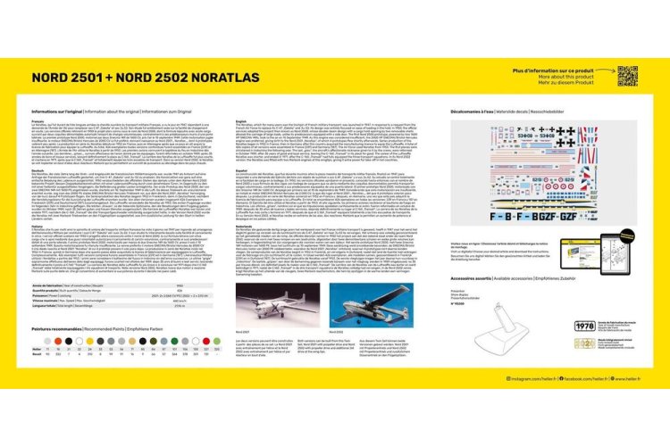 1:72 Heller 55374 Nord 2501 & Nord 2502 - NORATLAS - Twinset - Starter Kit - Hel55374 2 - HEL55374