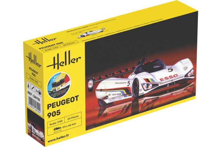1:43 Heller 56110 Peugeot 905 - Race Auto - Starter Kit - Hel56110 1 - HEL56110