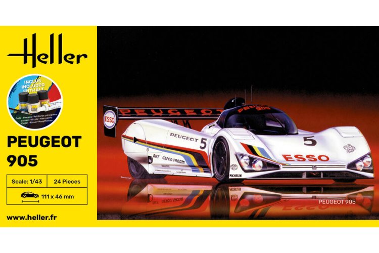 1:43 Heller 56110 Peugeot 905 - Race Auto - Starter Kit - Hel56110 3 - HEL56110