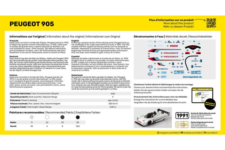 1:43 Heller 56110 Peugeot 905 - Race Auto - Starter Kit - Hel56110 4 - HEL56110
