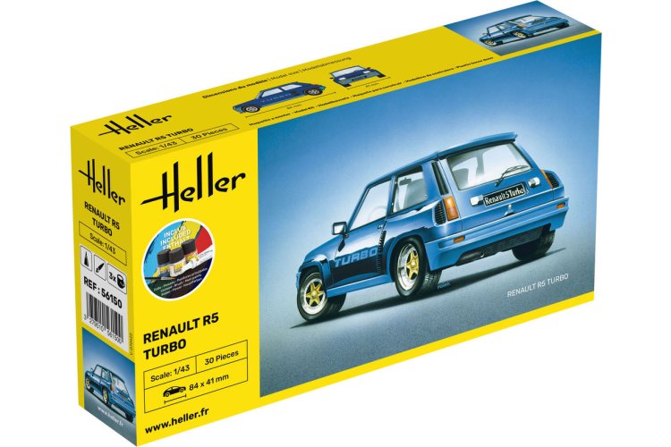 1:43 Heller 56150 Renault R5 Turbo - Franse Rallyauto - Starter Kit - Hel56150 1 - HEL56150