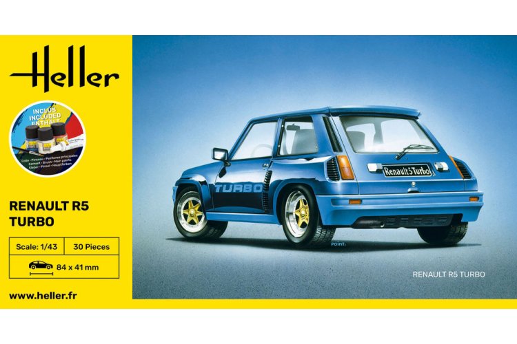 1:43 Heller 56150 Renault R5 Turbo - Franse Rallyauto - Starter Kit - Hel56150 3 - HEL56150
