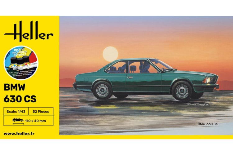 1:43 Heller 56166 BMW 630 CS - Duitse Luxe Coup&eacute; - Starter Kit - Hel56166 6 - HEL56166