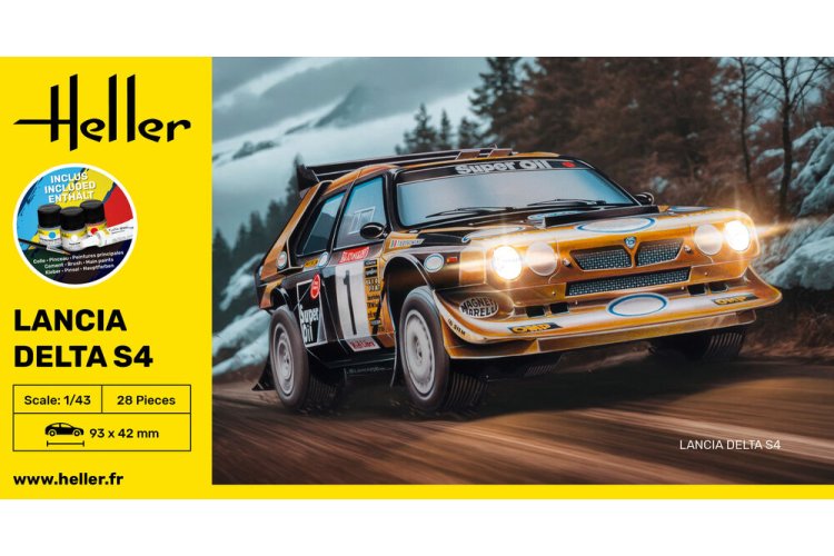 1:43 Heller 56177 Lancia Delta S4 - Italian Sports Car - Starter Kit - Hel56177 3 - HEL56177