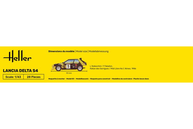 1:43 Heller 56177 Lancia Delta S4 - Italian Sports Car - Starter Kit - Hel56177 5 - HEL56177