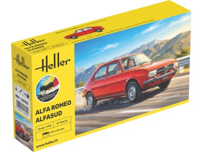 1:43 Heller 56182 Alfa Romeo Alfasud - Italiaanse Klassieke Auto - Starter Kit - Hel56182 1 - HEL56182