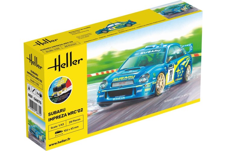 1:43 Heller 56199 Subaru Impreza WRC 2002 - Japanse Rallyauto - Starter Kit - Hel56199 1 - HEL56199
