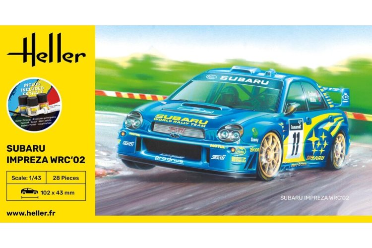 1:43 Heller 56199 Subaru Impreza WRC 2002 - Japanse Rallyauto - Starter Kit - Hel56199 3 - HEL56199
