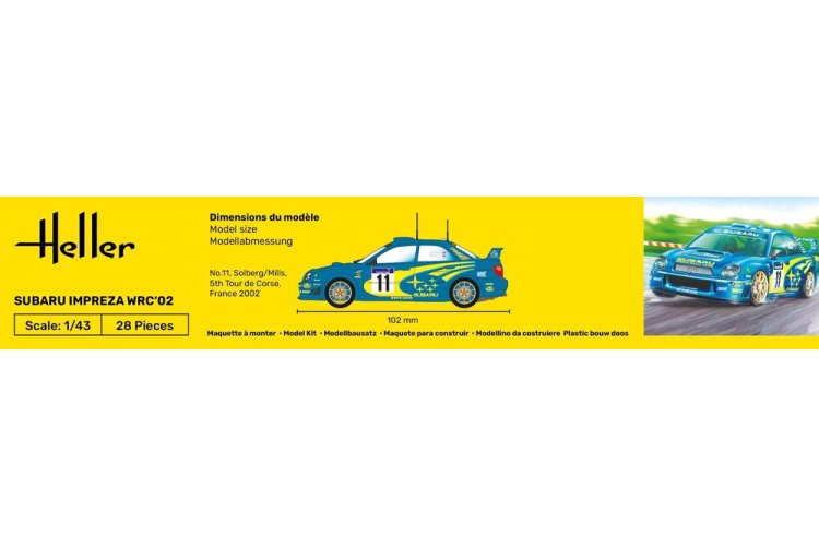 1:43 Heller 56199 Subaru Impreza WRC 2002 - Japanse Rallyauto - Starter Kit - Hel56199 5 - HEL56199