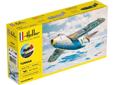1:72 Heller 56260 Saab J 29 Tunnan - Zweeds Jachtvliegtuig - Starter Kit - Hel56260 1 - HEL56260