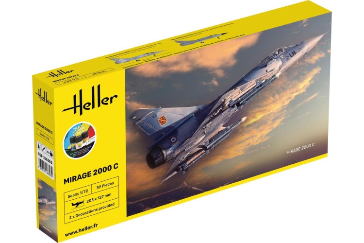 1:72 Heller 56303 Dassault Mirage 2000C - Starter Kit - Hel56303 1 - HEL56303