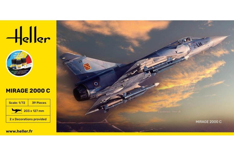 1:72 Heller 56303 Dassault Mirage 2000C - Starter Kit - Hel56303 3 - HEL56303