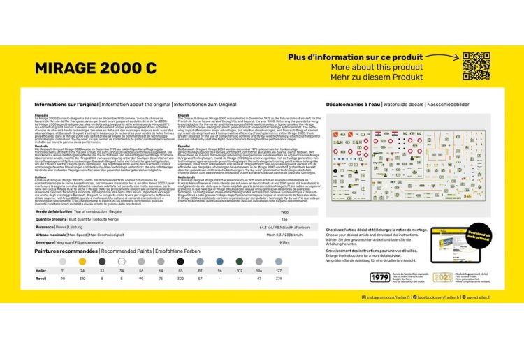 1:72 Heller 56303 Dassault Mirage 2000C - Starter Kit - Hel56303 4 - HEL56303