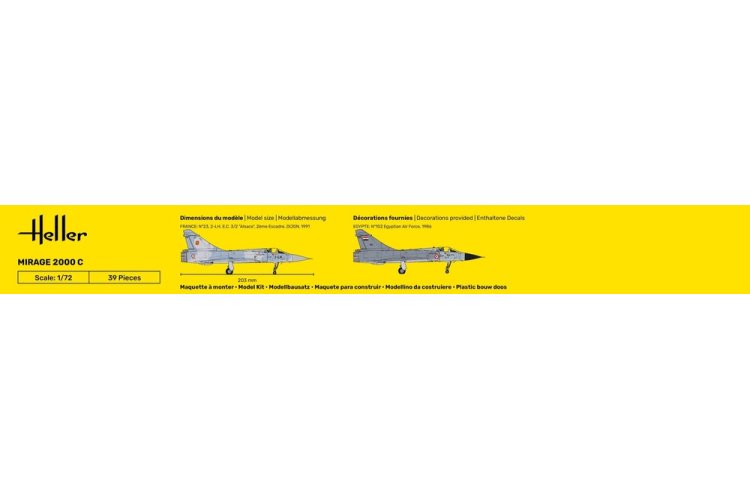 1:72 Heller 56303 Dassault Mirage 2000C - Starter Kit - Hel56303 5 - HEL56303