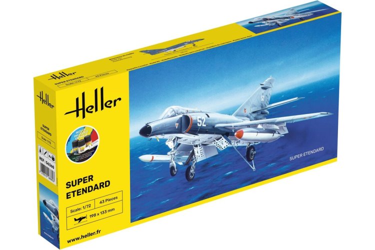 1:72 Heller 56360 Super Etendard Plane - Starter Kit - Hel56360 - HEL56360