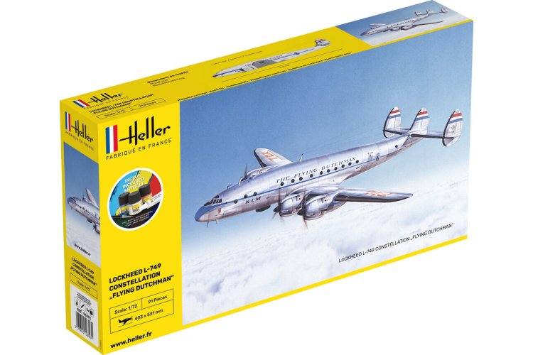 1:72 Heller 56393 L-749 CONSTELLATION 'Flying Dutchman' - Starter Kit - Hel56393 1 - HEL56393