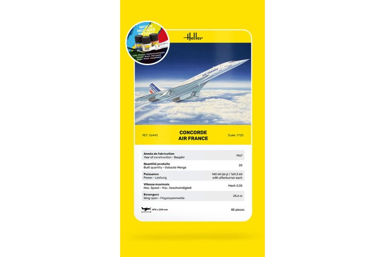 1:125 Heller 56445 Concorde AF - Starter Kit - Hel56445 4 - HEL56445