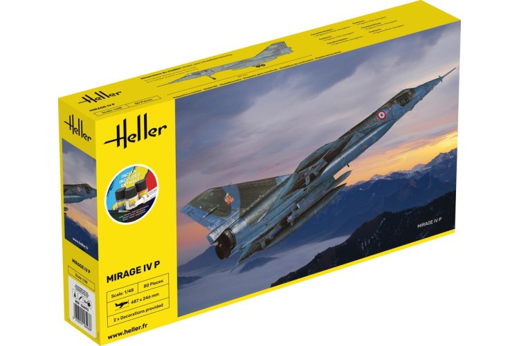 1:48 Heller 56493 Mirage IV P Plane - Starter Kit - Hel56493 1 - HEL56493