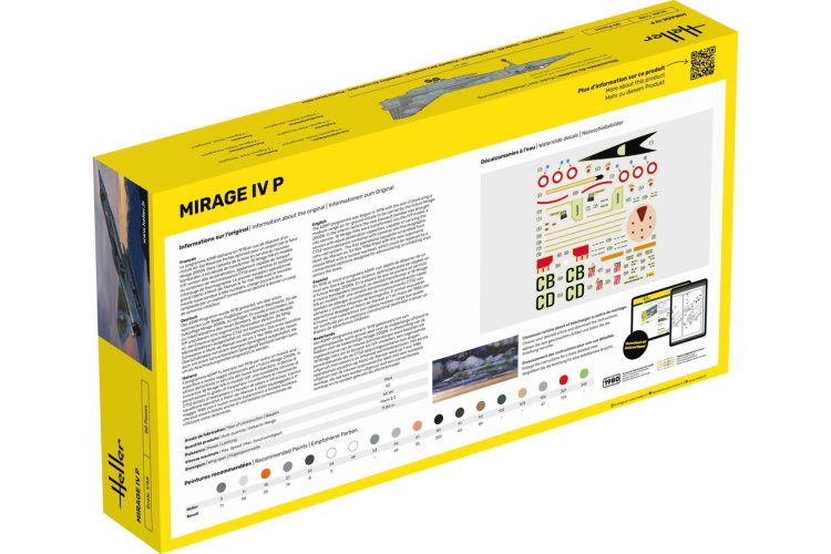 1:48 Heller 56493 Mirage IV P Plane - Starter Kit - Hel564931 - HEL56493