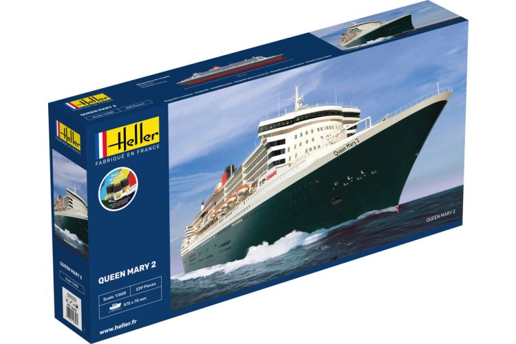 1:600 Heller 56626 Queen Mary 2 - Ship - Starter Kit - Hel56626 1 - HEL56626