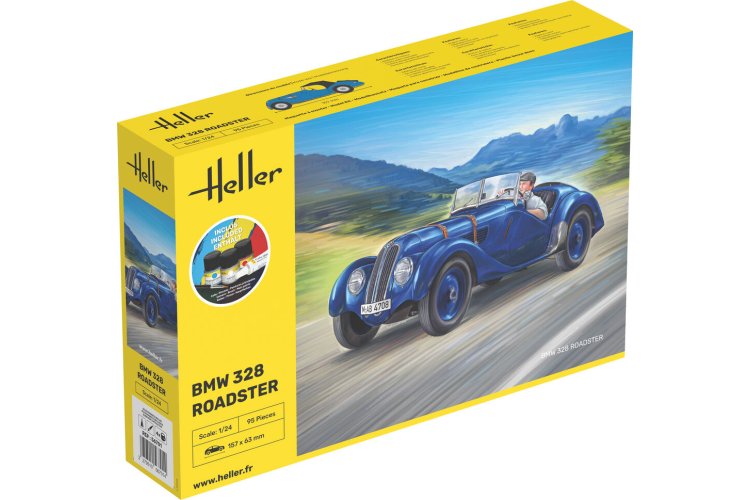 1:24 Heller 56701 BMW 328 Roadster &ndash; German Car &ndash; Starter Kit - Hel56701 1 - HEL56701